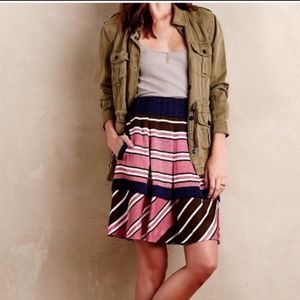 EUC MAEVE STRIPED&MULTI PATTERN ANTHROGIE SKIRT
